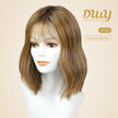 Nia- DWY Mono SkinWeft Free Part Short Curly Caramel Glueless Synthetic Wig