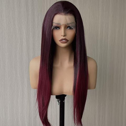 【CLEARANCE SALE】Joyce- DWY 13×6 Lace Front Free Part Long Golden Gradient Straight Glueless Synthetic Wig