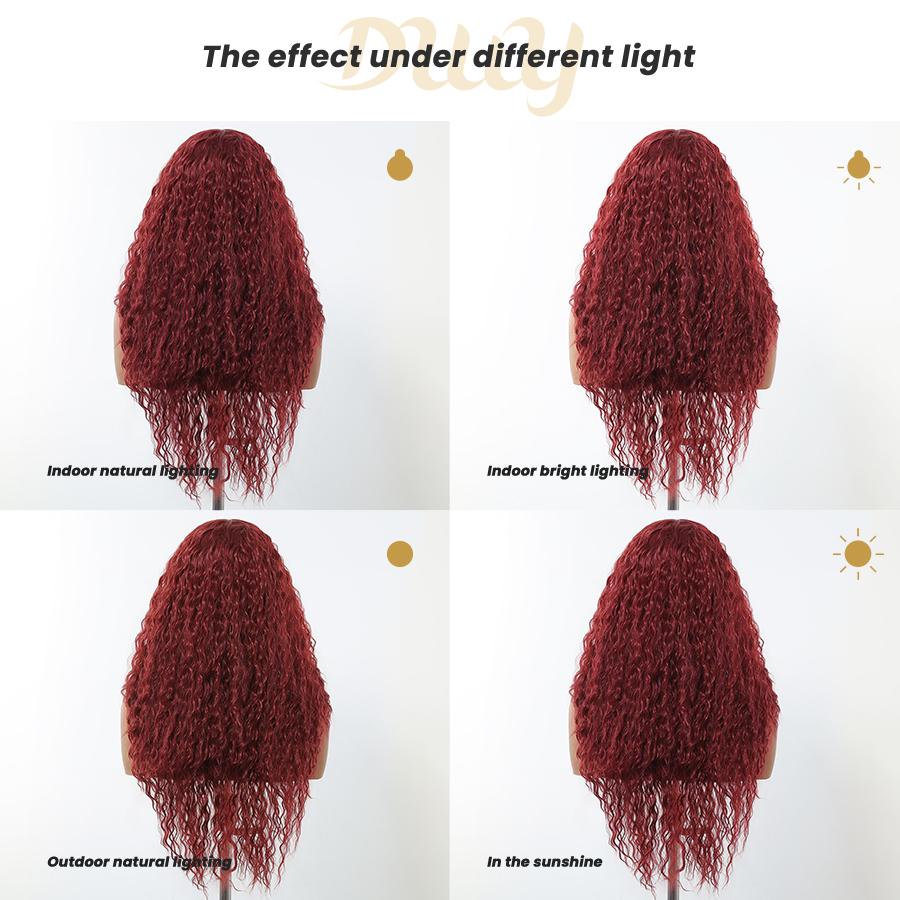 【CLEARANCE SALE】Aislinn- DWY T Part Lace Front T Part Long Latin Curly Hair Glueless Synthetic Wig