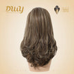 Lainey H-NEW COLOR DWY 13×4 Free Parting Hand -Tied Top Middle Length Light Brown with Highlights  Glueless Synthetic Wig