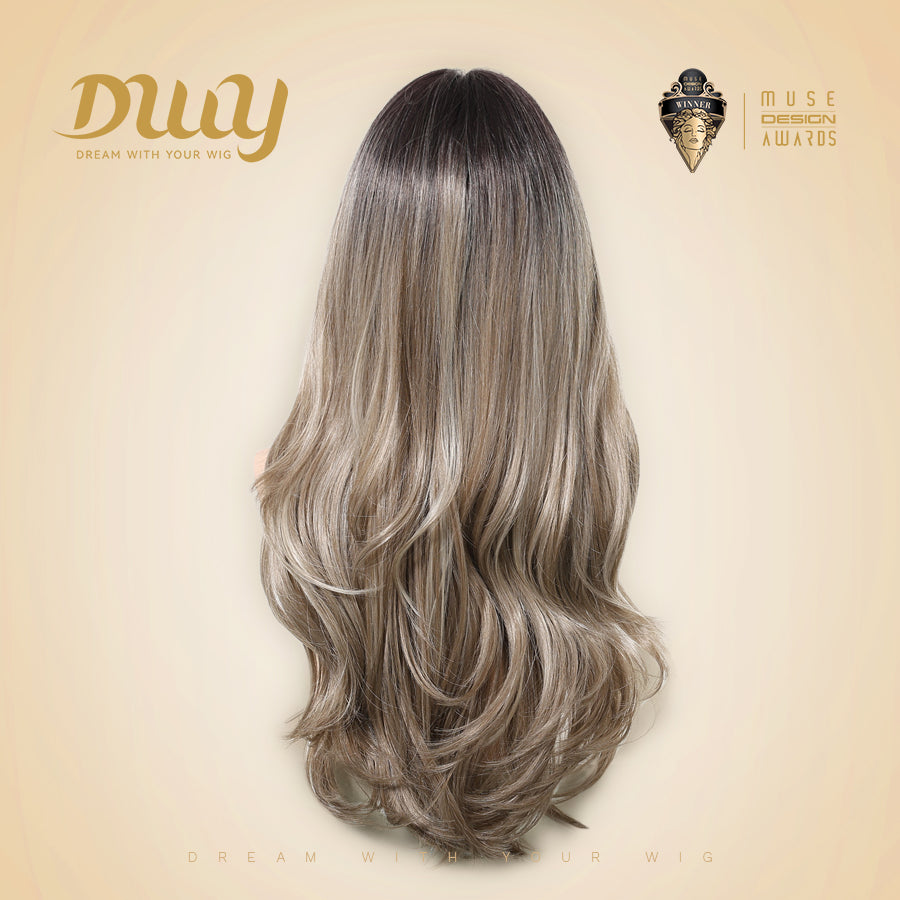 Liora-DWY SkinWeft Mono Lace Front Free Part Straight Glueless Synthetic Wig