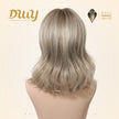 Rella C-DWY New Technology! Bionic Silk Top 12-Inch Layered Shoulder-Length Creamy Beige Blonde Glueless Synthetic Wig