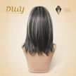 Elysia H-DWY Mid-Length Straight Brown with Highlights Glueless Synthetic Wig