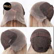 DWY Synthetic Lace Front Body Wave Wig with Bangs – Glueless Blonde HD Lace Wig