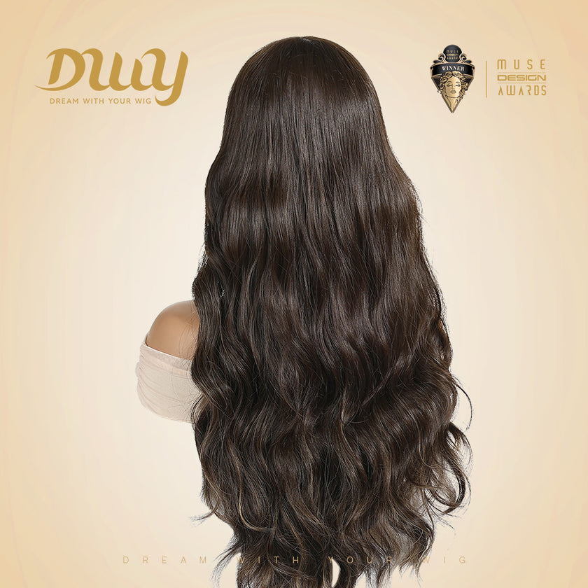 [CLEARANCE SALE] Ade -DWY Long-length Water Wave Glueless Synthetic Wig for Women 24 Inches