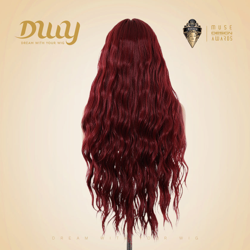 [CLEARANCE SALE] Maren -DWY Lace Front Middle Part Long-Length Water Wavy Dyed Version with BB Hair Glueless Synthetic Christmas wigs for women