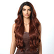 Payton-DWY Reddish Brown Tresses Wave Side Part Wig