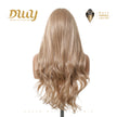 Marisol - DWY Pre-cut U part Diamond Lace Long-length Lace Milk Tea Blonde Curly Hair Glueless Synthetic Wigs for Women 26 Inch