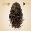July-NEW! DWY 13×6 Free Part Lace Front Long-Length Curly Ombre Brown with Highlights Glueless Synthetic Wig