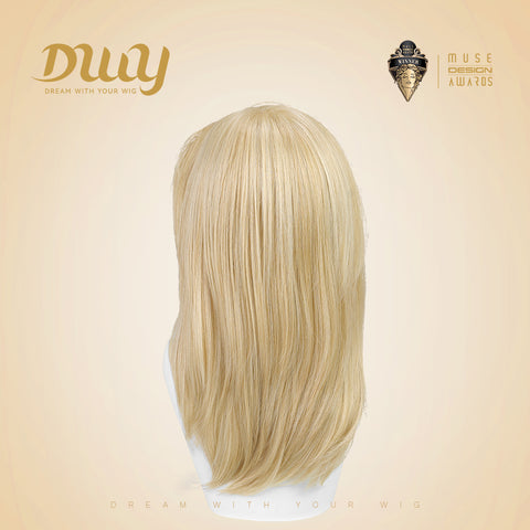 Tanya-DWY Mono Lace Front Free Part Short Natural Wavy Glueless Synthetic Wig
