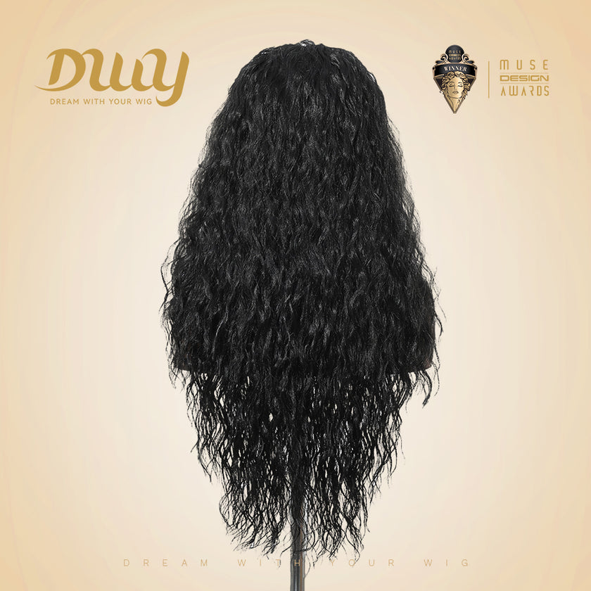 DWY Jet Black Lace Front Synthetic Wig