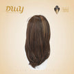 Tanya-DWY Mono Lace Front Brown Free Part Mid-Length Synthetic Wig