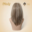 Thea-DWY NEW Step Go Lace Free Part Mid-Length Layered Mixed Blonde Highlighted Glueless Wig