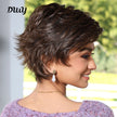 Kinsley-DWY Mono Lace Front Free Part Brown Short Pixie Synthetic Wig