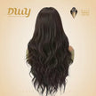 Bobba-DWY Free Part 13×6 Black Curly Tresses Synthetic Wig