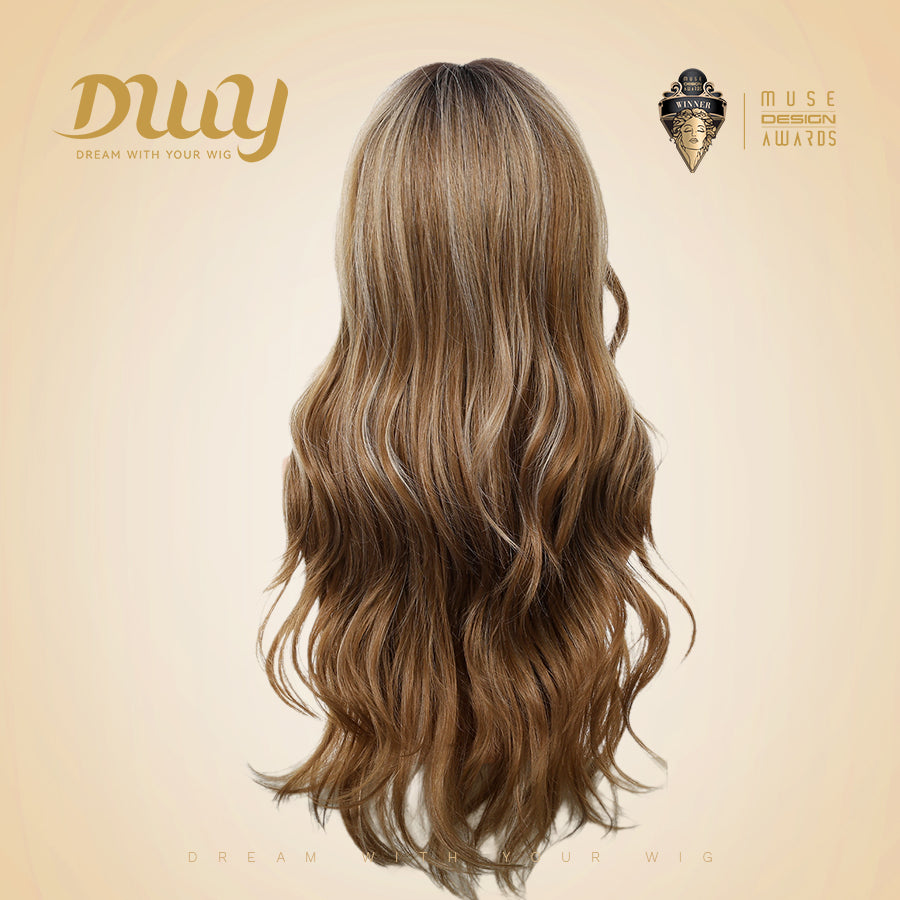 Restocked! Loni-Best Seller DWY MiraScalp Long Wave Versatile Babe Light Glueless Synthetic Wig