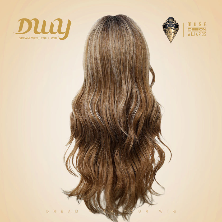 Restocked! Loni-Best Seller DWY MiraScalp Long Wave Versatile Babe Light Glueless Synthetic Wig