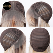 Mackenzie-DWY Blonde Synthetic Lace Front Wig Long Straight Layered Pre Plucked Glueless Wig