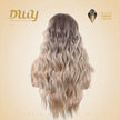 Paulina-DWY Mid-Length Curly Blonde With Dark Roots And Highlights Synthetic Wig