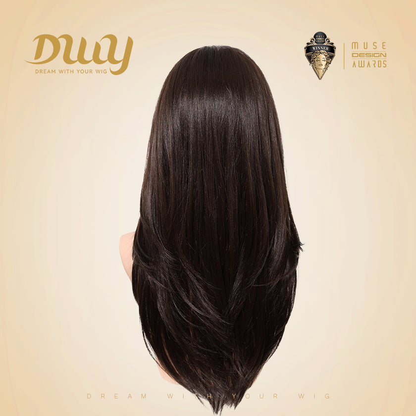 Rowan-DWY Mono Lace Front Free Part Long Straight Blonde Glueless Synthetic Wig