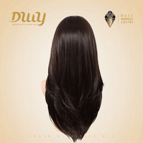 Rowan-DWY Mono Lace Front Free Part Long Straight Blonde Glueless Synthetic Wig