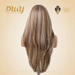 (Us Only)Joanna-DWY 13*6 Freepart Libera  Lace Brown Highlighted Layered Synthetic Wig