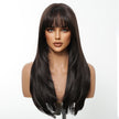 Mindy-DWY Short-length Straight Blonde Realistic LargeArea Scalp Layer-cut Hair Glueless Synthetic Wig for Women 24 Inches