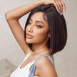 DWY wigs 8 Inch black brown short straight wig for women DWY