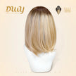 Hailey-DWY Mono Lace Front Free Part Rooted Blonde Synthetic Wig