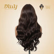 Claire NEW! DWY Pre cut U part Diamond Lace Long length Dark Brown Retro Water Waves Hair Glueless Synthetic Wigs for Women 24 Inches