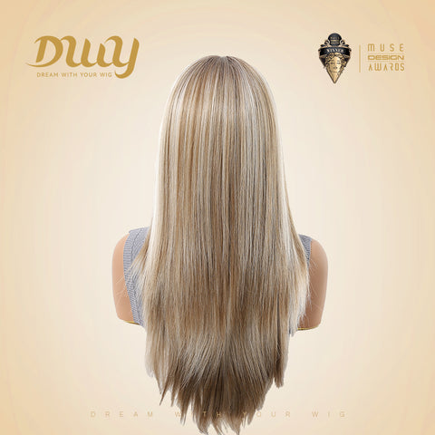 Liberty-DWY 13×6 Lace Front Free Part Long-Length Straight  Highlights Glueless Synthetic Wig