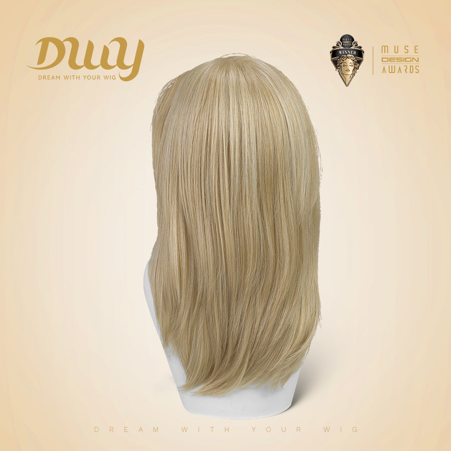 Tanya-DWY Mono Lace Front Free Part Short Natural Wavy Glueless Synthetic Wig