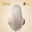 Chicago-DWY Lace Front 13×6 Free Part Arctic Blonde Highlight Natural Wavy Synthetic Wig