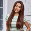 (Us Only)Patricia-DWY Lace Front T Part Long Brown Gradient Glueless Synthetic Wig