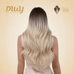 Zana-DWY Wavy Rooted Light Blonde Tresses Synthetic Wig With Bangs