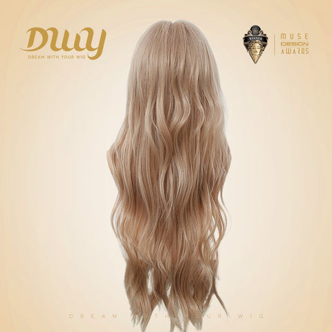 DWY Calantha - New Design Filter Lace 28 Inch Wavy Blonde Glueless Synthetic Wig