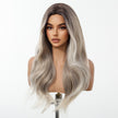 DWY Ash Blonde Middle Part Synthetic Wig - Chic & Versatile Elegance