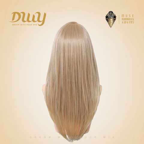 Rowan-DWY Mono Lace Front Free Part Long Straight Blonde Glueless Synthetic Wig