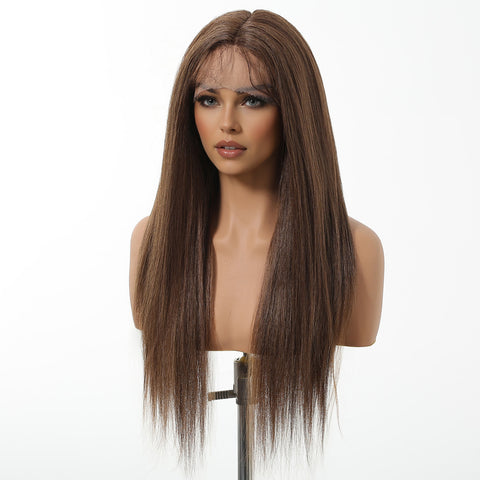 【Early Black Friday】Dwy T-Part Lace Wig - Elegant Mixed Brown Style for Black Women