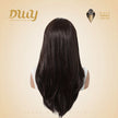 Billie-DWY 13×6 Lace Front Free Part Long Straight Dark Brown Glueless Synthetic Wig