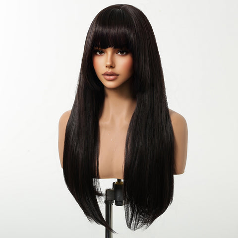 【Year End Sale】Dwy Elegant Natural Black Synthetic Wig