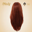Una - DWY 13×4 Lace Front Free Part Long-Length Layer-cut Copper Glueless Synthetic Wig