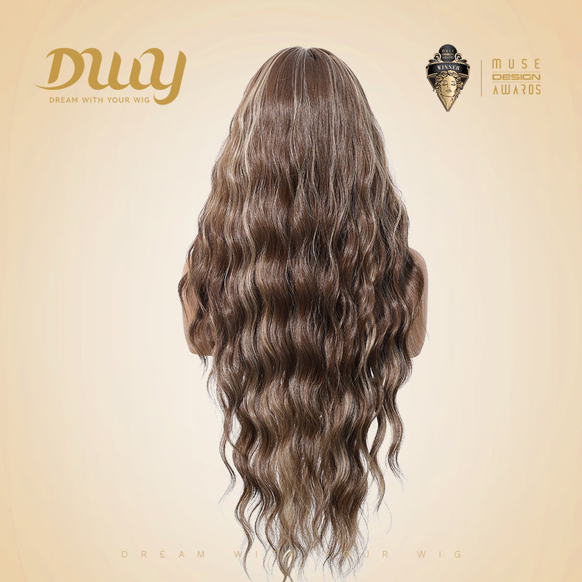 Evelyn-DWY 13×6  Libera  Free Part Long-Length Water Wave Glueless Synthetic Wig