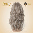 Vesper - New! DWY Bionic Silk Top 22-Inch Long Beachy Wave Ash Blonde Balayage Glueless Synthetic Wig with Bangs for Women High-Quality Premium Fiber Easy Wear Comfortable Fit Summer Looks
