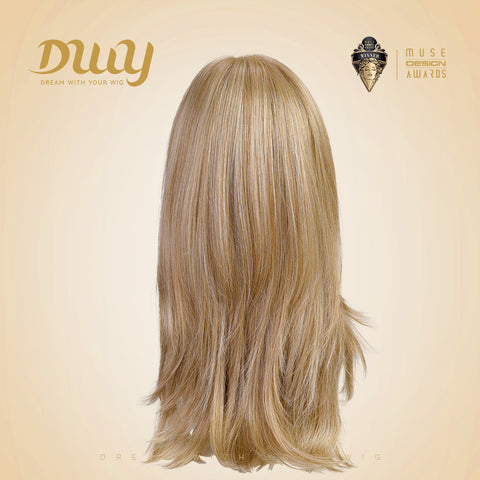 Rebekah C-DWY Mono Lace Front Free Part Long Straight  Blonde Glueless Synthetic Wig for Women 16 Inches