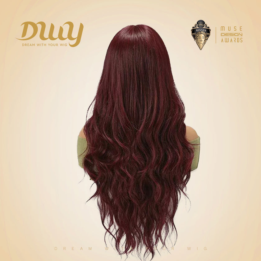 Bobba-DWY Free Part 13×6 Black Curly Tresses Synthetic Wig