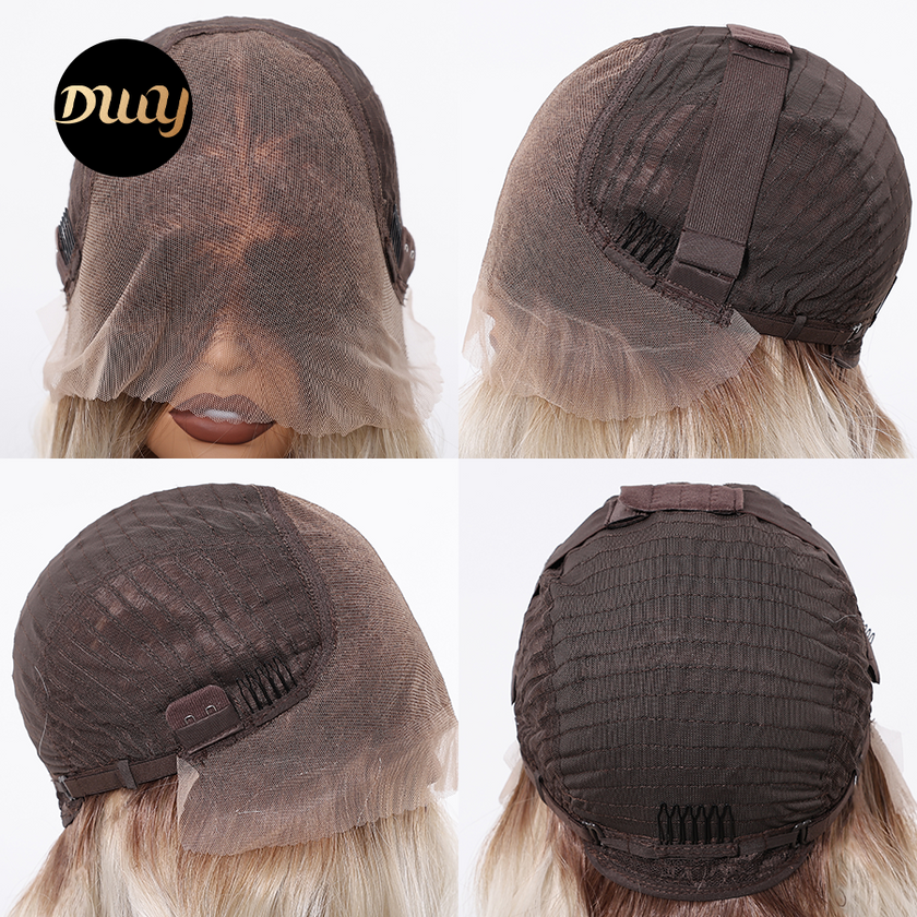 Amanda- DWY 13×6 Lace Front Free Part Mid-Length Water Wave Syn