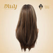 Elowen-DWY MiraScalp Middle Length  Sandy Brown Layer Cut Glueless Synthetic Wig