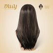 Willa- NEW! DWY Pre-cut U part Diamond Lace Long-length Lace Icy Bronde Highlighted Layer-cut Curly Hair Glueless Synthetic Wigs for Women 22 Inch