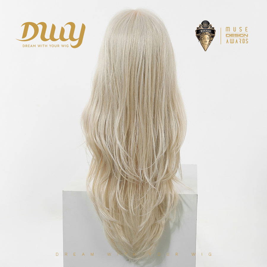 Dara C- NEW! DWY Mono Lace Front Free Part Long-Length Wavy Brown Glueless Synthetic Wig